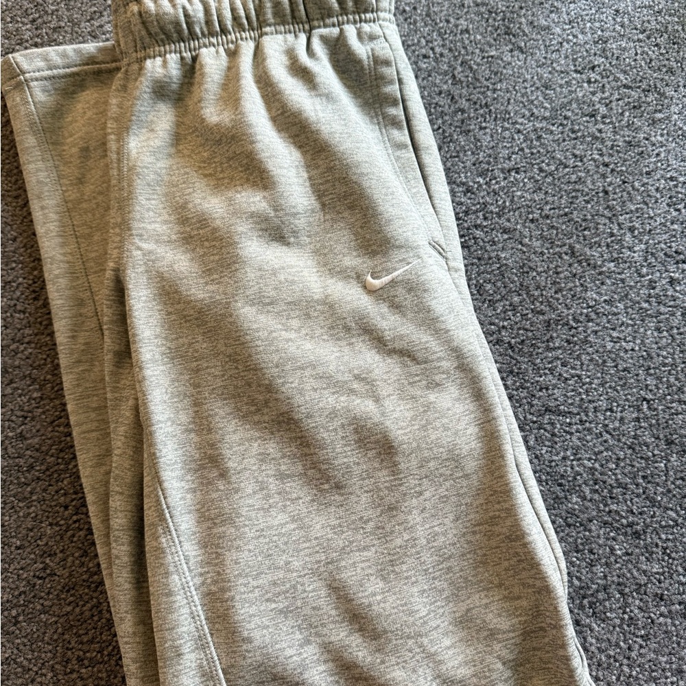 Nike Gray Track Pants with Elastic Waistband